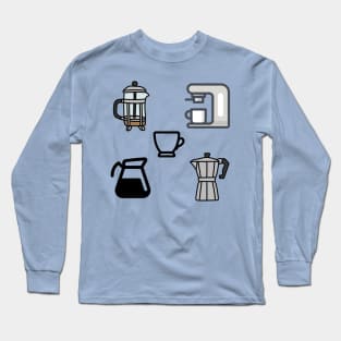 Cute Coffee Makers Long Sleeve T-Shirt